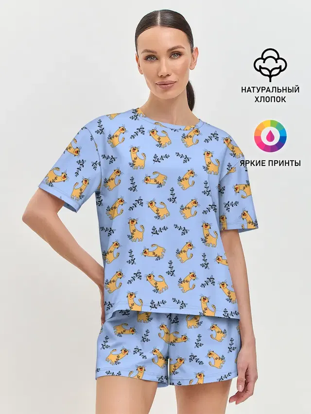 Женская пижама с шортами