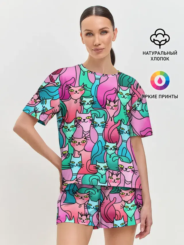 Женская пижама с шортами