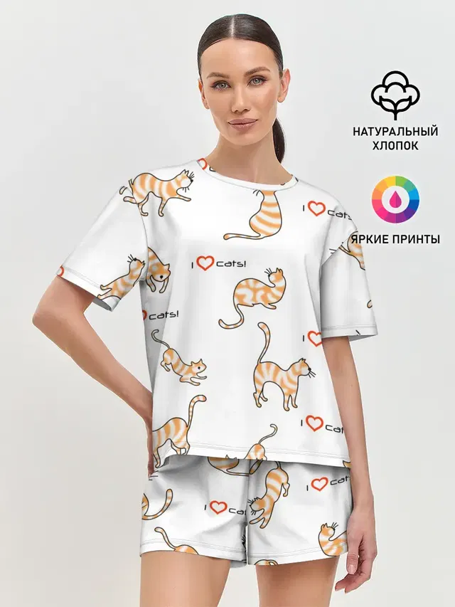 Женская пижама с шортами