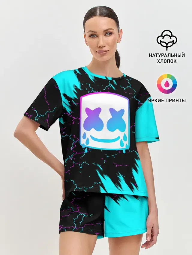 Женская пижама с шортами