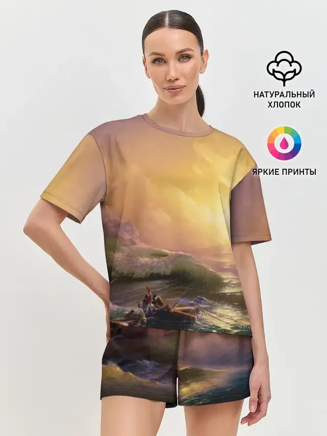 Женская пижама с шортами