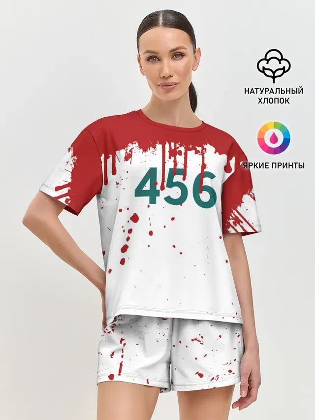 ИГРА В КАЛЬМАРА ПЕРСОНАЖ 456 КРОВЬ
