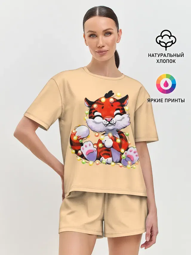 Женская пижама с шортами