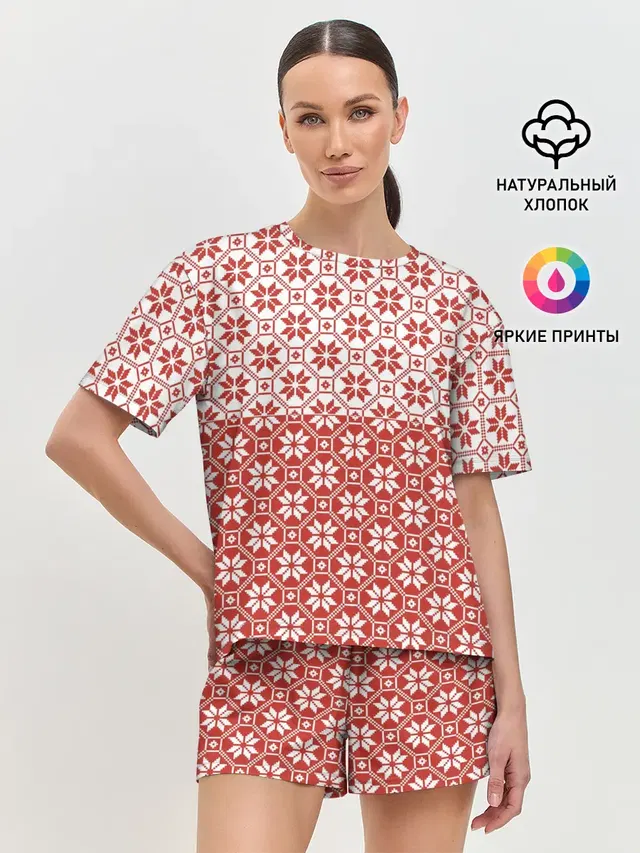 Женская пижама с шортами