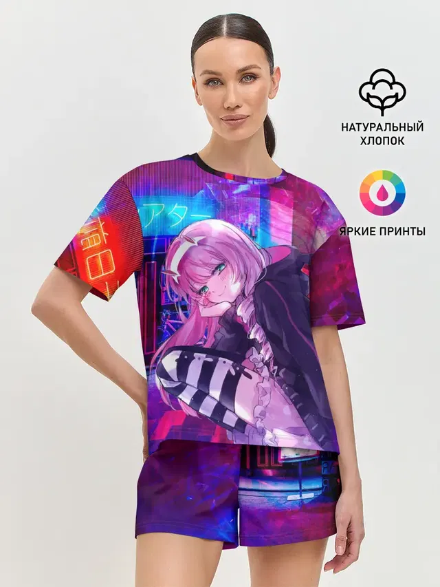 Zero Two в неоновом городе