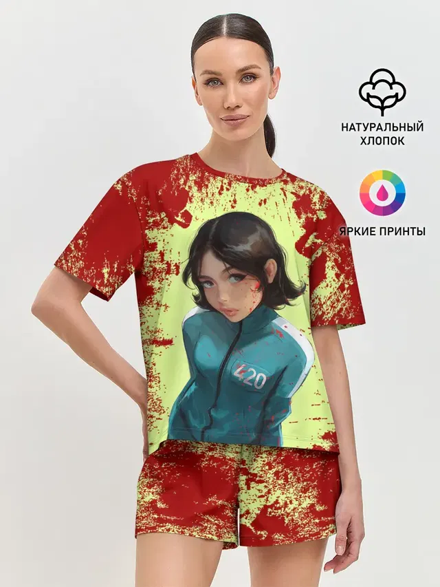 Женская пижама с шортами