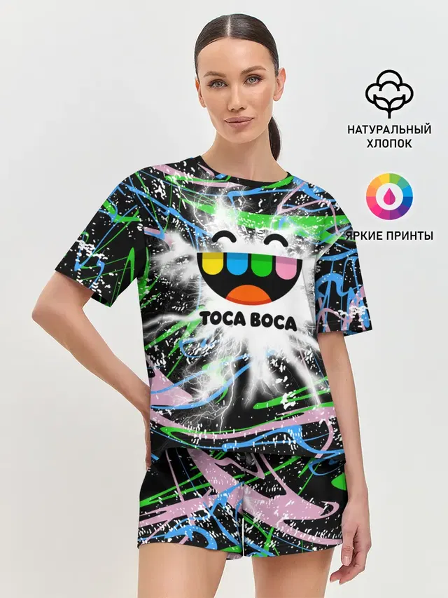 Женская пижама с шортами