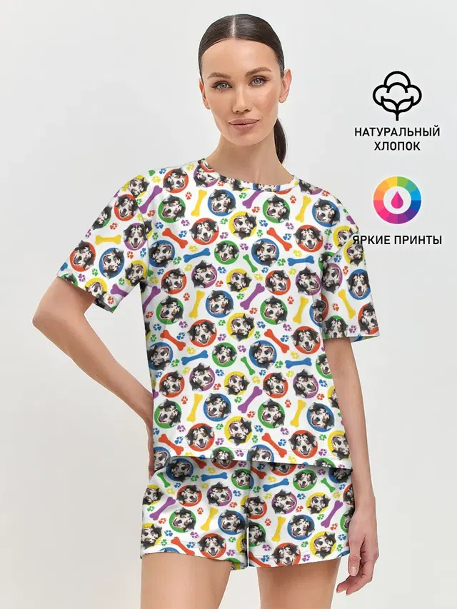 Женская пижама с шортами