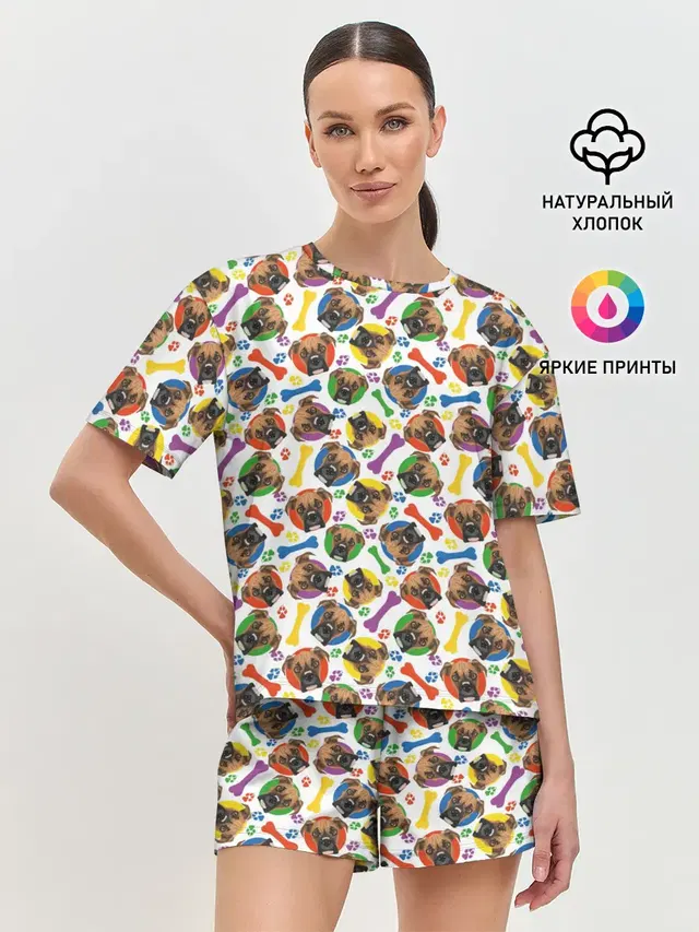 Женская пижама с шортами