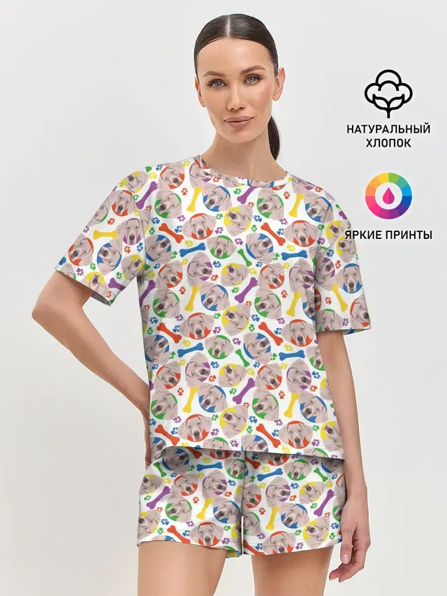 Женская пижама с шортами