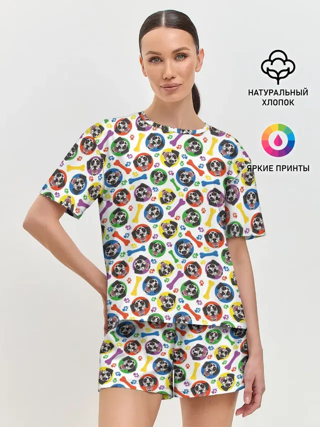 Женская пижама с шортами
