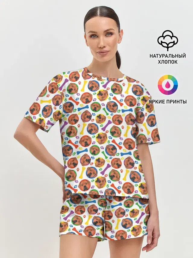Женская пижама с шортами