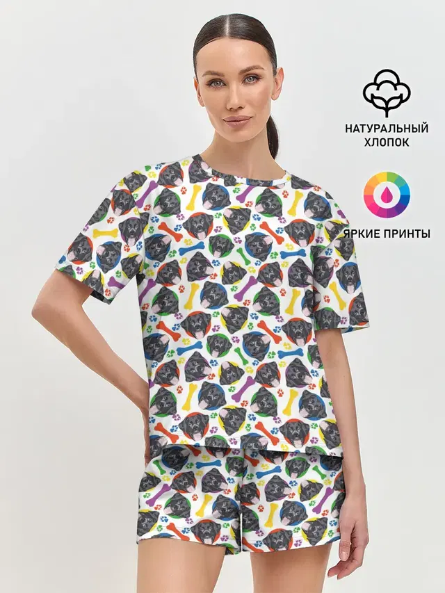 Женская пижама с шортами