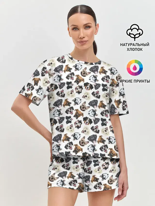 Женская пижама с шортами