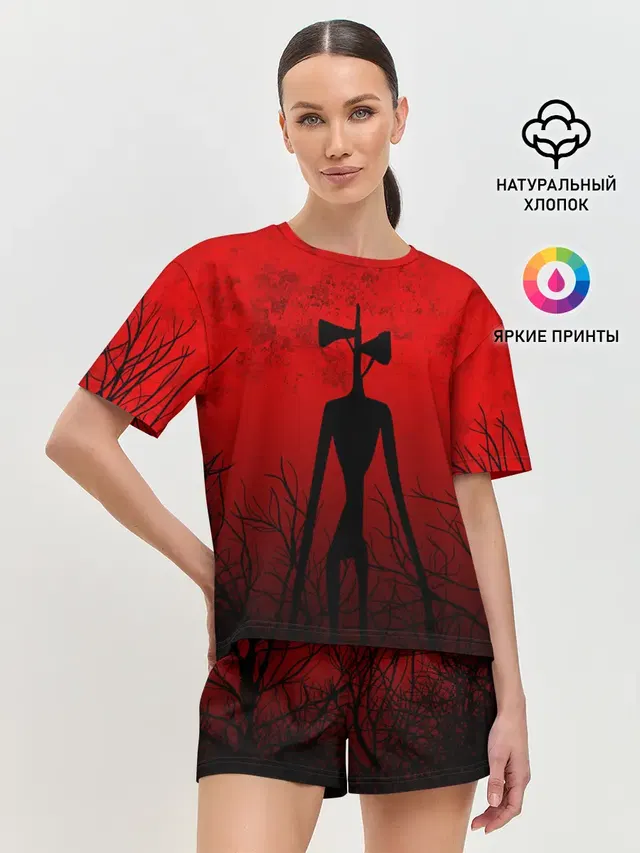 Женская пижама с шортами