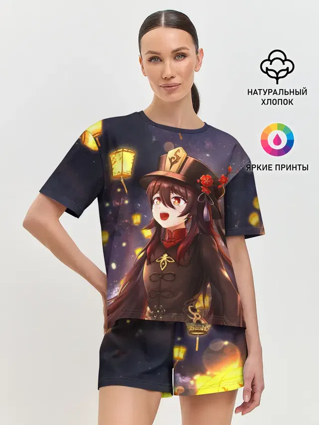 Женская пижама с шортами