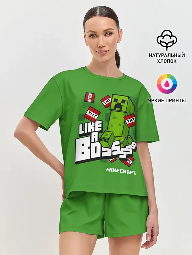 Женская пижама с шортами