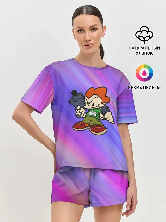 Женская пижама с шортами