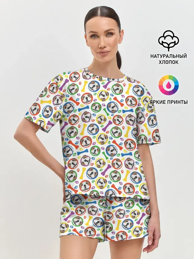 Женская пижама с шортами