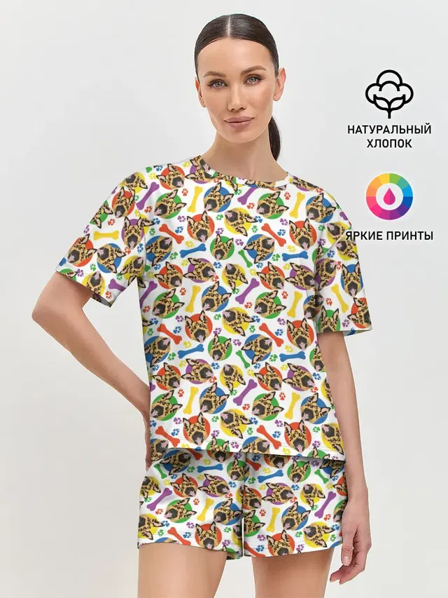 Женская пижама с шортами