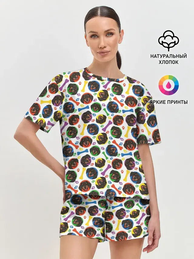 Женская пижама с шортами