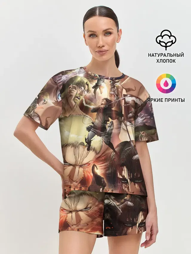 Женская пижама с шортами