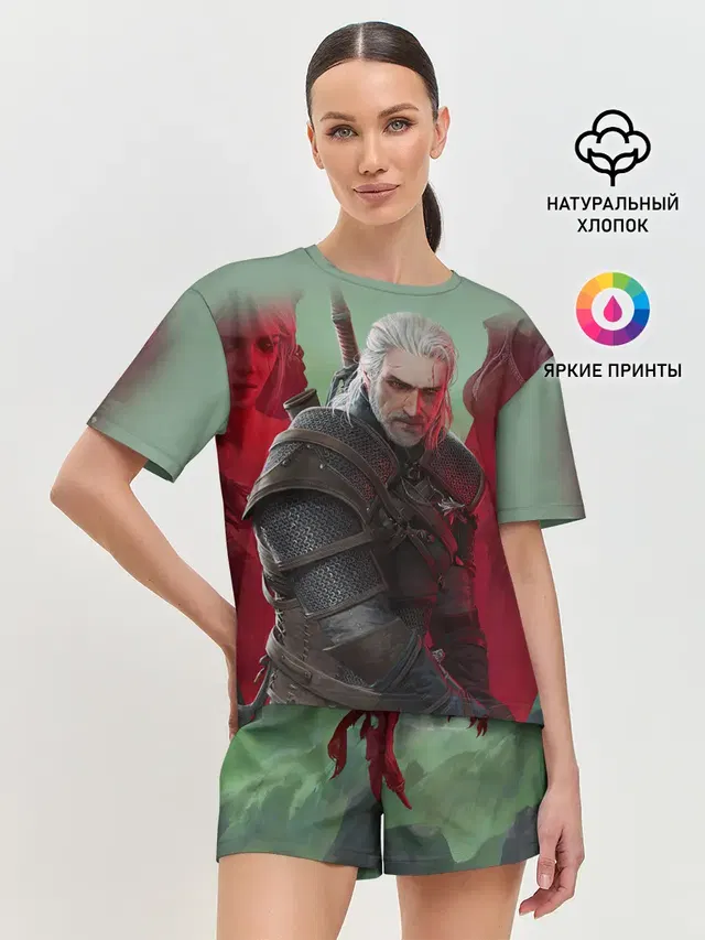 Женская пижама с шортами