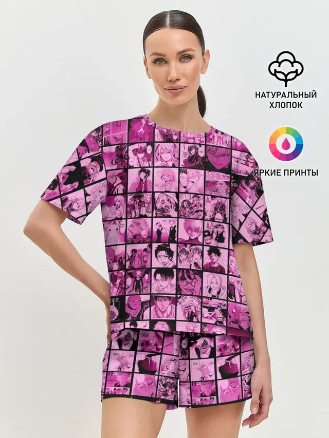 Женская пижама с шортами