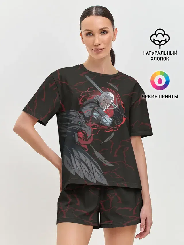 Женская пижама с шортами