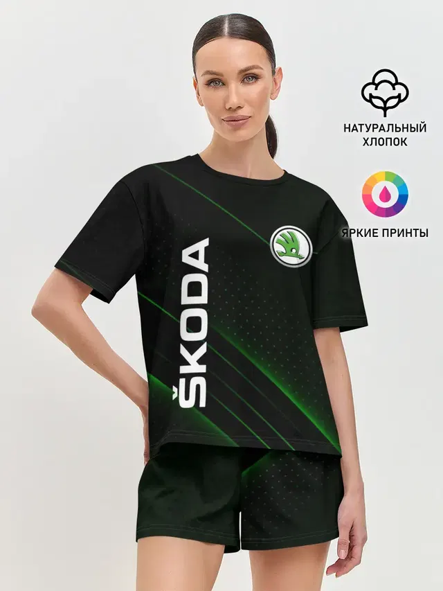 Женская пижама с шортами
