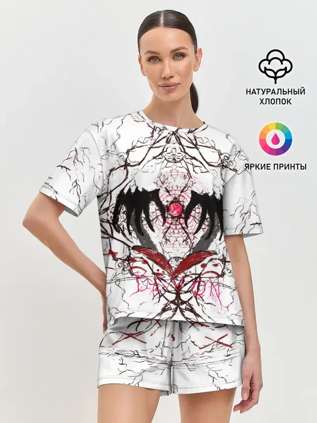 Женская пижама с шортами