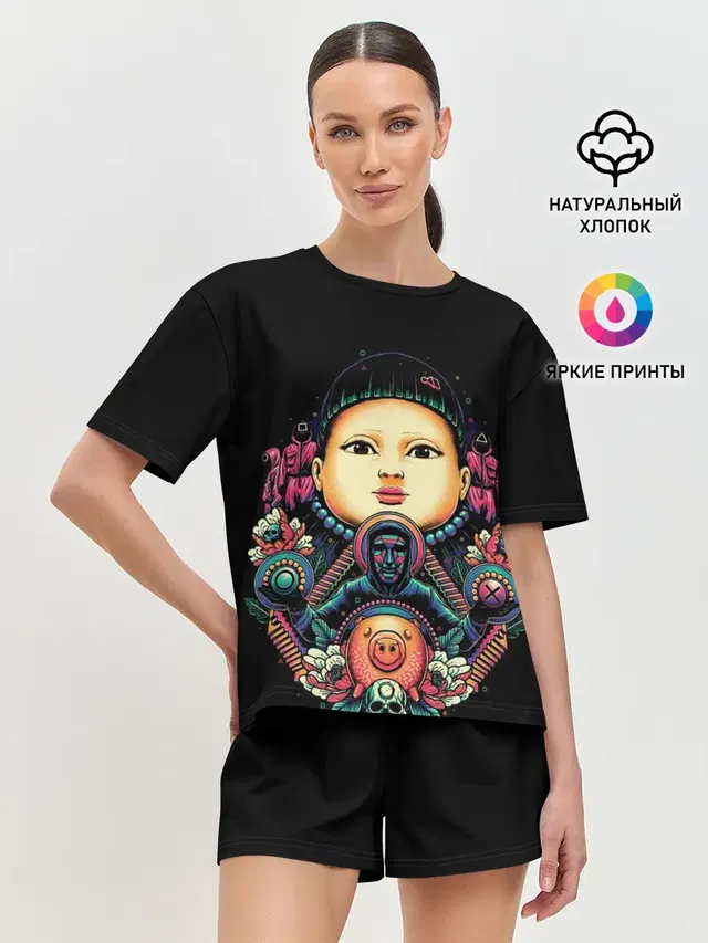 Женская пижама с шортами