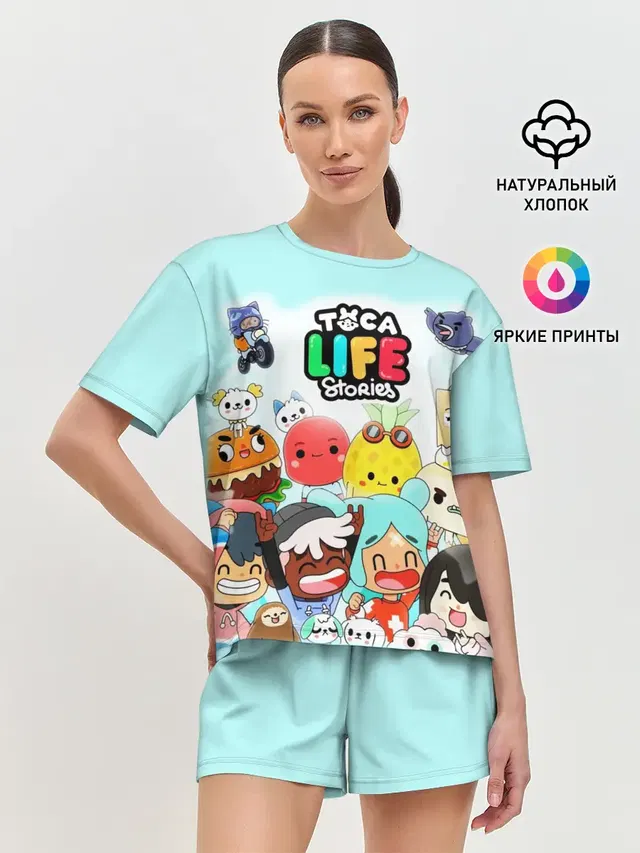 Женская пижама с шортами