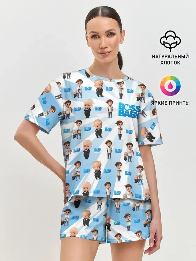 Женская пижама с шортами