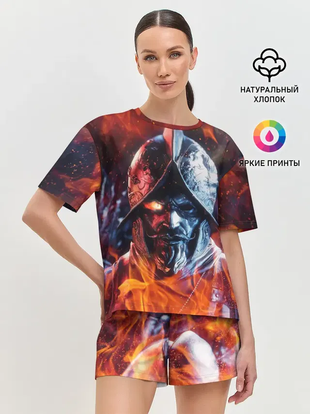 Женская пижама с шортами