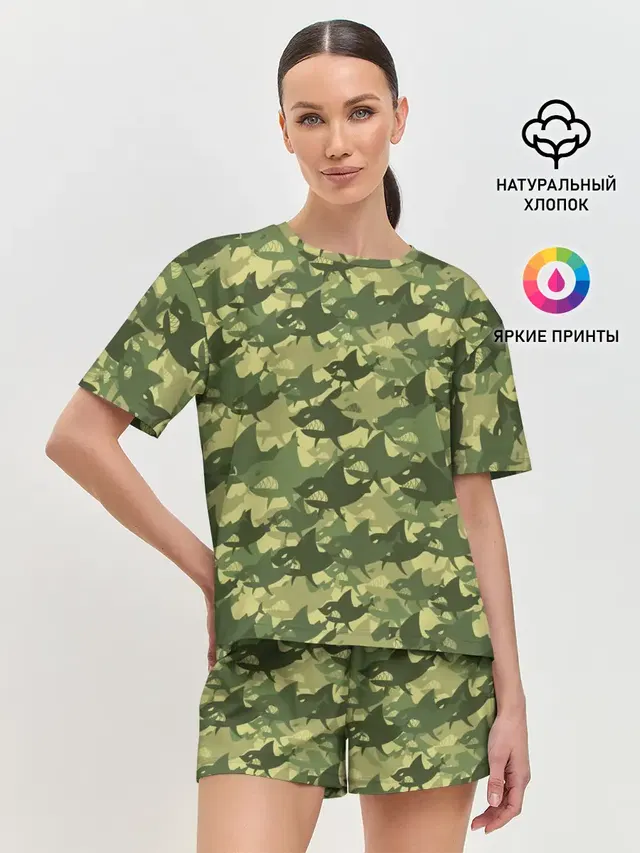 Женская пижама с шортами
