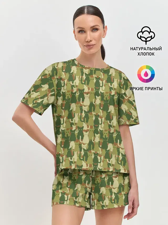 Женская пижама с шортами