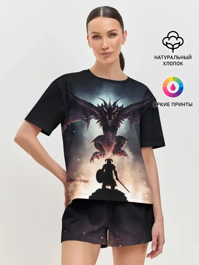 Женская пижама с шортами