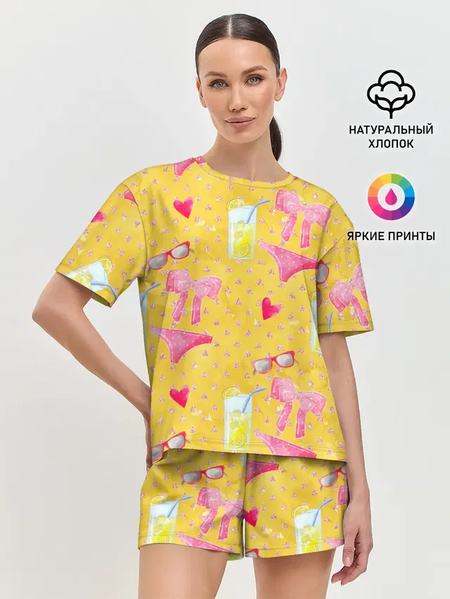 Женская пижама с шортами