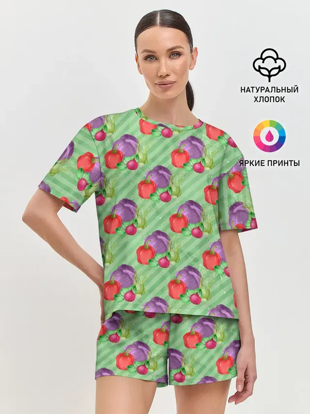 Женская пижама с шортами