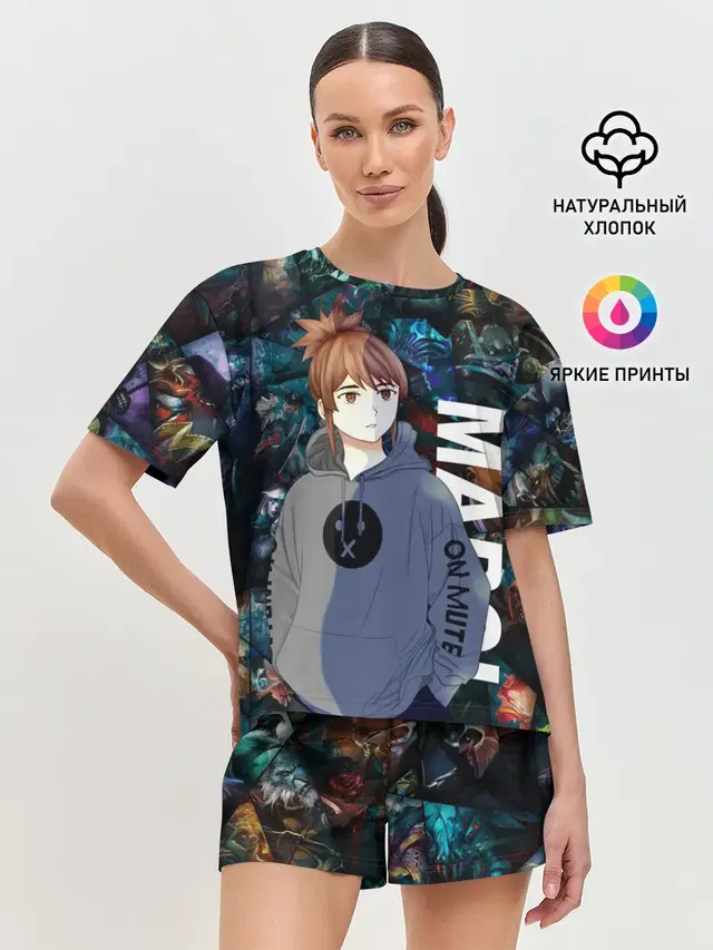 Женская пижама с шортами