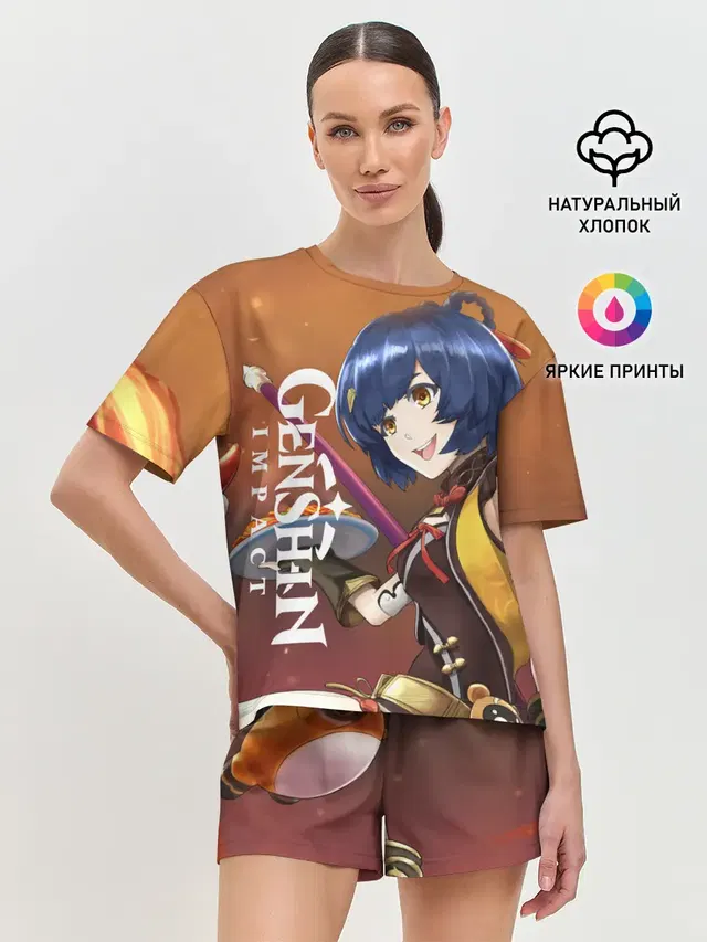 Женская пижама с шортами