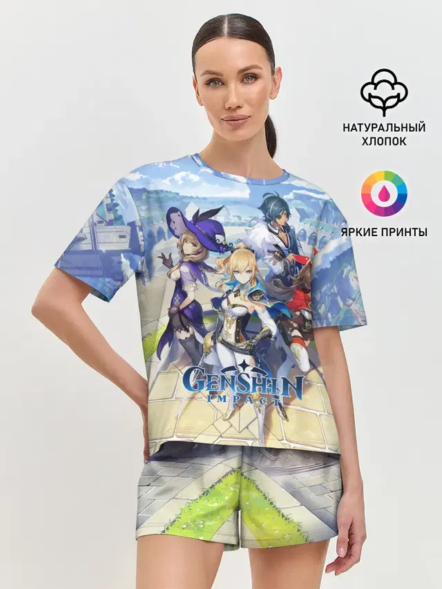 Женская пижама с шортами