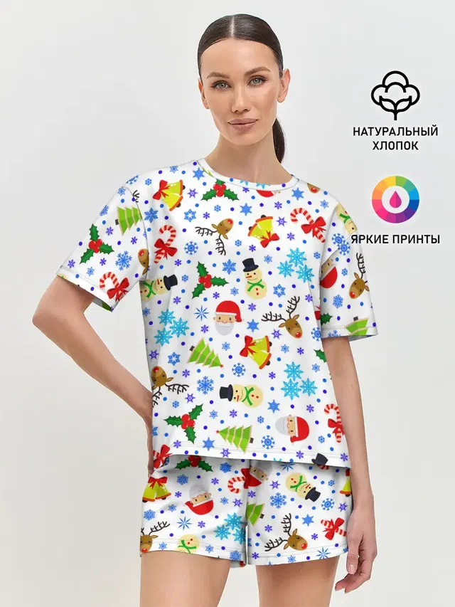 Женская пижама с шортами
