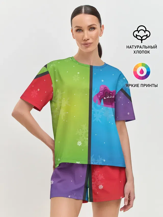 Цветное рождество Snowflake