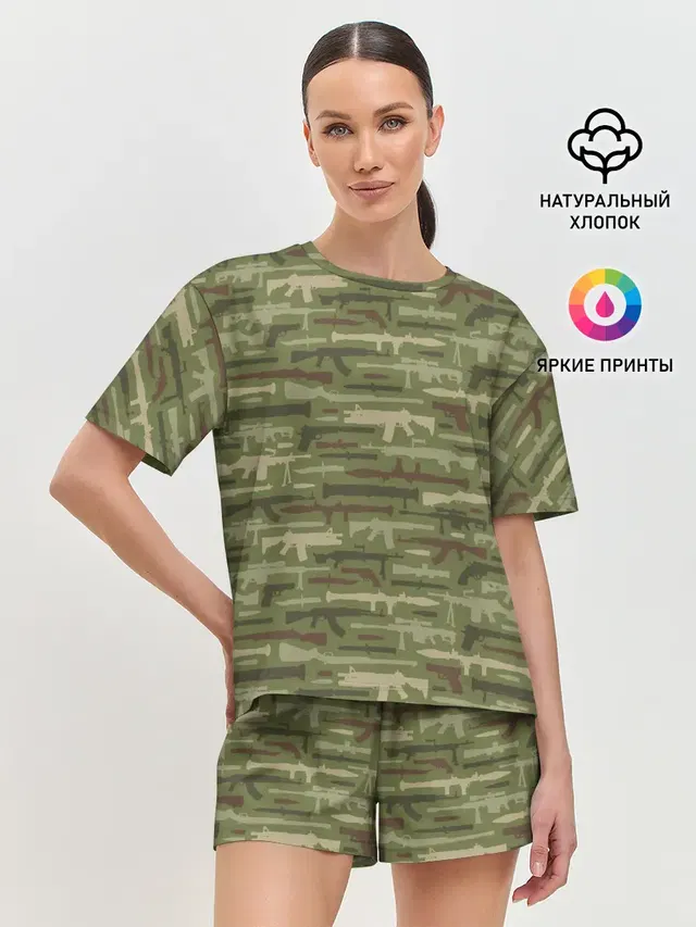 Женская пижама с шортами