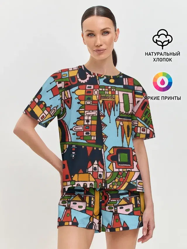 Женская пижама с шортами