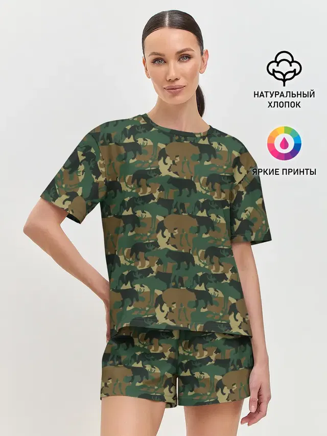 Женская пижама с шортами