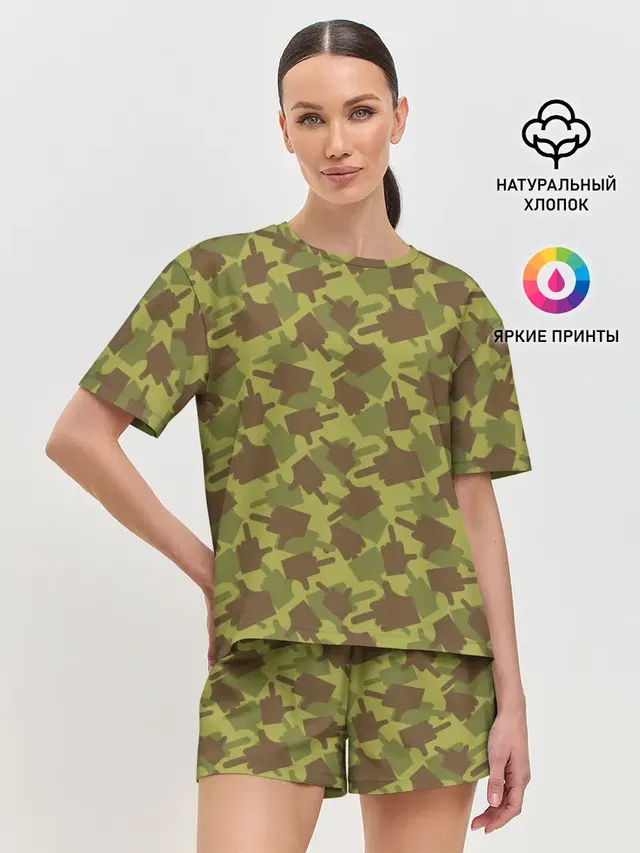 Женская пижама с шортами