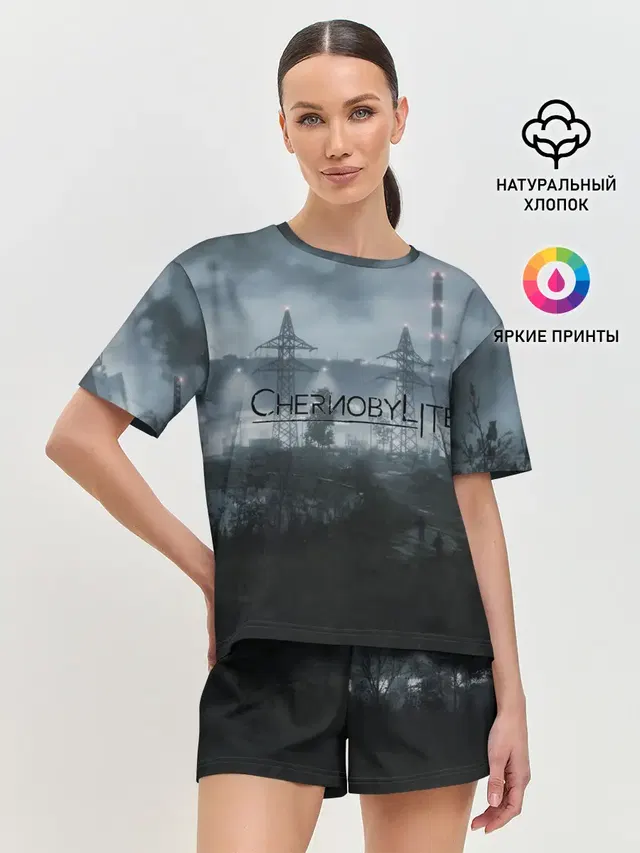 Женская пижама с шортами